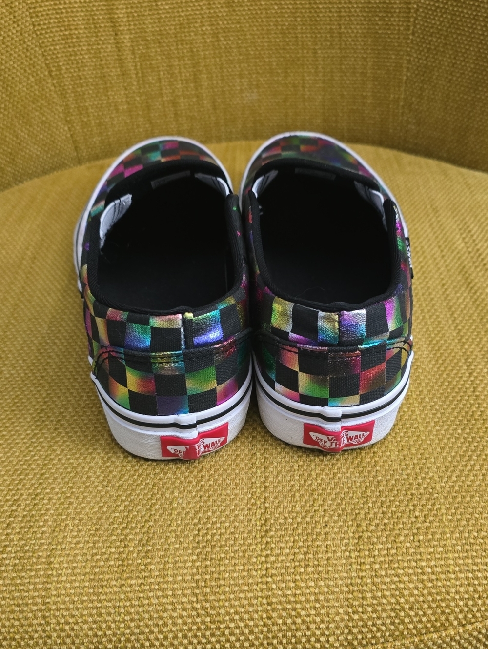 Vans Classic Slip-On in the "Iridescent Checkerboard - Picture 5 of 5